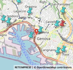 Mappa Via Al Ponte Reale, 16123 Genova GE, Italia (1.34545)