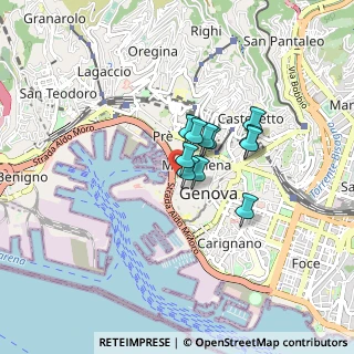 Mappa Via Pescheria, 16128 Genova GE, Italia (0.51364)