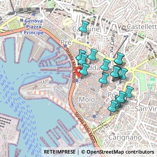 Mappa Via Al Ponte Reale, 16123 Genova GE, Italia (0.4665)