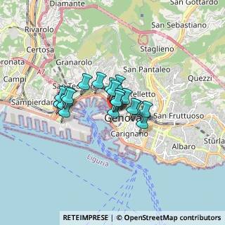 Mappa Via Pescheria, 16128 Genova GE, Italia (1.0525)