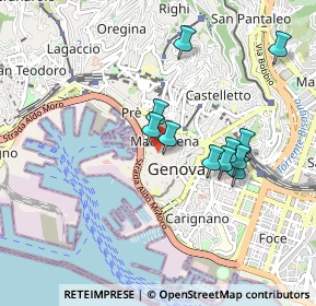 Mappa Vico dell'Amor Perfetto, 16123 Genova GE, Italia (0.80818)