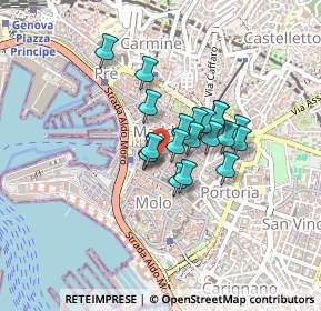 Mappa Vico dell'Amor Perfetto, 16123 Genova GE, Italia (0.2825)
