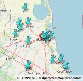 Mappa Via F. S. Bini, 48124 Ravenna RA, Italia (15.48563)