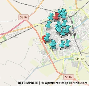 Mappa Via F. S. Bini, 48124 Ravenna RA, Italia (1.601)