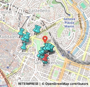 Mappa Via Serra, 16121 Genova GE, Italia (0.352)