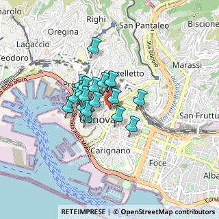 Mappa Archivolto di Santa Marta, 16121 Genova GE, Italia (0.5535)