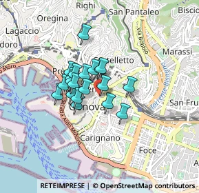 Mappa Largo S. Giuseppe, 16121 Genova GE, Italia (0.5535)