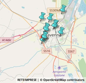 Mappa Via Vesuvio, 48124 Ravenna RA, Italia (2.40727)