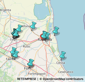 Mappa Via Vesuvio, 48124 Ravenna RA, Italia (17.882)