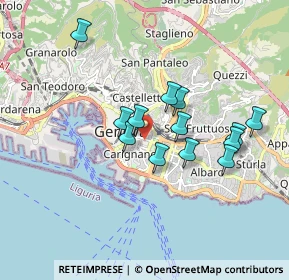 Mappa Via Ponte, 16121 Genova GE, Italia (1.52538)