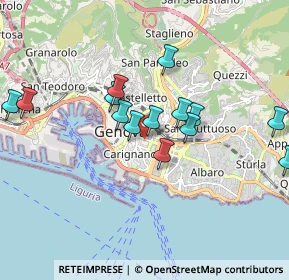 Mappa Via Ponte, 16121 Genova GE, Italia (1.74429)