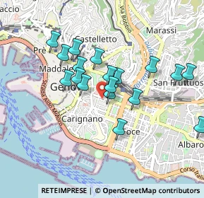Mappa Via Ponte, 16121 Genova GE, Italia (0.80722)