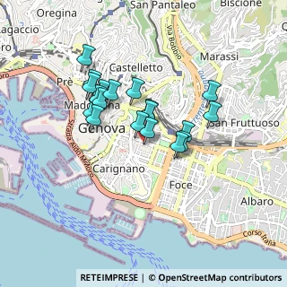 Mappa Via Ponte, 16121 Genova GE, Italia (0.7265)
