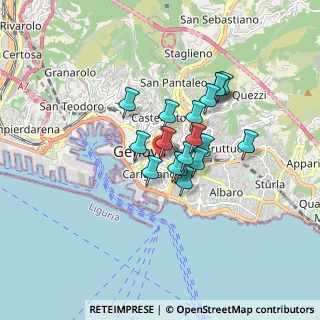 Mappa Via Carlo Innocenzo Frugoni, 16121 Genova GE, Italia (1.20111)