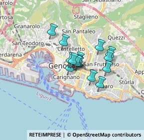 Mappa Via Carlo Innocenzo Frugoni, 16121 Genova GE, Italia (1.01733)