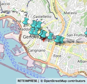 Mappa Via Carlo Innocenzo Frugoni, 16121 Genova GE, Italia (0.56941)