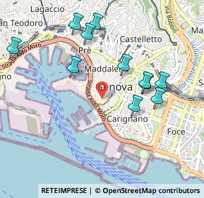 Mappa Via Mascherona, 16123 Genova GE, Italia (1.02273)