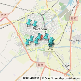 Mappa Via Ortigara, 48121 Ravenna RA, Italia (1.16364)