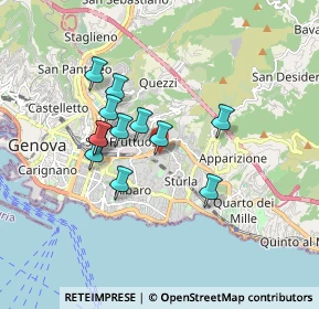 Mappa Via Semeria Padre Giovanni, 16131 Genova GE, Italia (1.4275)