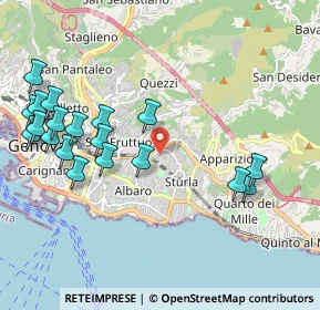 Mappa Via Semeria Padre Giovanni, 16131 Genova GE, Italia (2.37474)