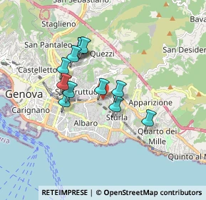 Mappa Via Semeria Padre Giovanni, 16131 Genova GE, Italia (1.435)