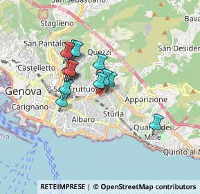 Mappa Via Semeria Padre Giovanni, 16131 Genova GE, Italia (1.32786)