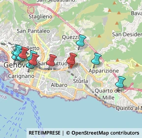 Mappa Via Semeria Padre Giovanni, 16131 Genova GE, Italia (2.20385)