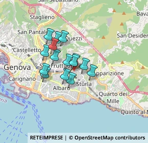 Mappa Via Semeria Padre Giovanni, 16131 Genova GE, Italia (1.15133)