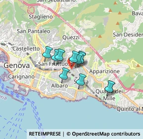Mappa Via Semeria Padre Giovanni, 16131 Genova GE, Italia (1.05182)