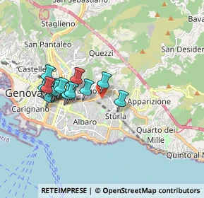 Mappa Via Semeria Padre Giovanni, 16131 Genova GE, Italia (1.58714)