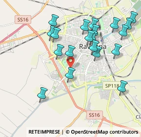 Mappa Viale V. Randi, 48124 Ravenna RA, Italia (2.136)