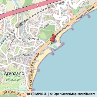 Mappa Piazzale del Mare, 1, 16011 Arenzano, Genova (Liguria)