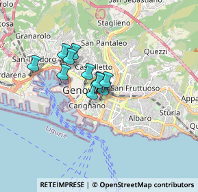 Mappa Via Cesarea, 16100 Genova GE, Italia (1.06909)