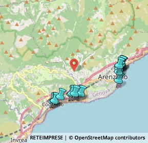 Mappa Via Orto, 16011 Arenzano GE, Italia (2.11833)