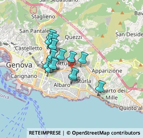 Mappa 16131 Genova GE, Italia (1.22875)