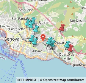Mappa 16131 Genova GE, Italia (1.46333)