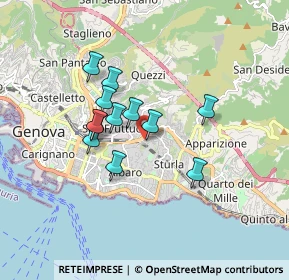 Mappa 16131 Genova GE, Italia (1.34083)