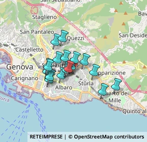 Mappa 16131 Genova GE, Italia (1.15158)