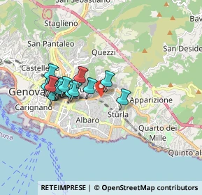 Mappa 16131 Genova GE, Italia (1.465)