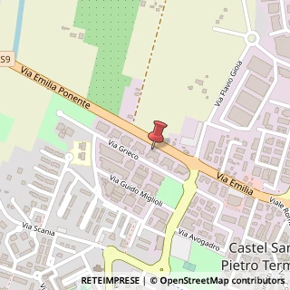 Mappa Via R.Grieco, 22, 40024 Castel San Pietro Terme, Bologna (Emilia Romagna)