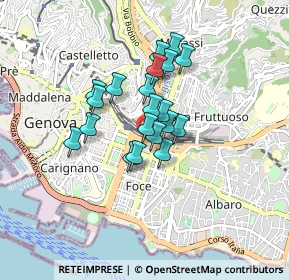 Mappa Via Mira, 16121 Genova GE, Italia (0.6015)