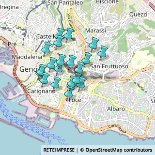 Mappa Via Mira, 16121 Genova GE, Italia (0.719)