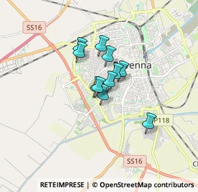 Mappa Viale G. Falcone, 48124 Ravenna RA, Italia (1.01818)