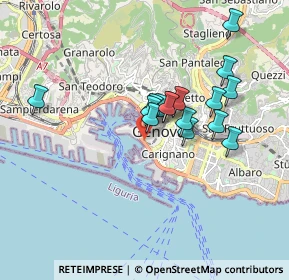 Mappa Via di Santa Croce, 16123 Genova GE, Italia (1.46063)
