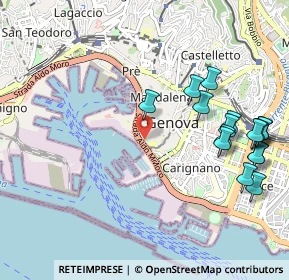 Mappa Via di Santa Croce, 16123 Genova GE, Italia (1.20875)