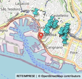 Mappa Via di Santa Croce, 16123 Genova GE, Italia (0.88632)