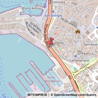Mappa Via Al Molo Giano, 70, 16128 Genova, Genova (Liguria)
