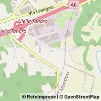 Mapa Niella Tanaro