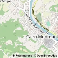 Hartă Cairo Montenotte