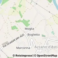 Mapa Azzano d'Asti